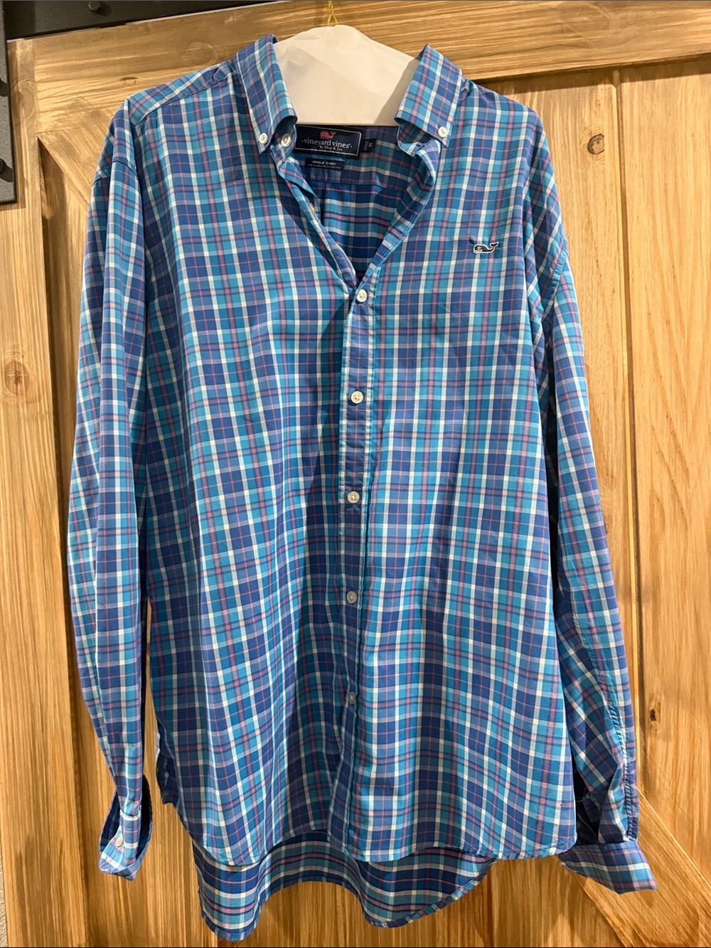 Vineyard Vines Blue Multi-Check Button-Down Shirt